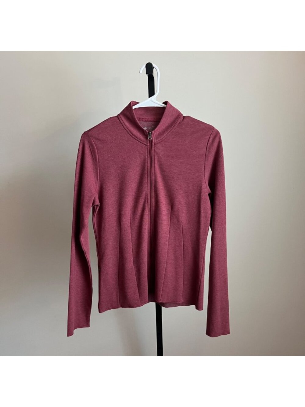 Horny Toad Full Zip Tencel Lyocell Sweatshirt in Wine Red Size S